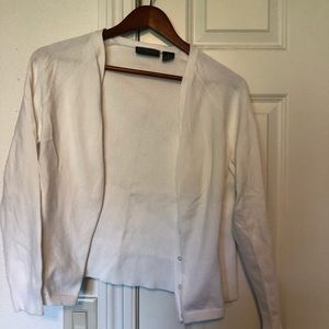 White cardigan